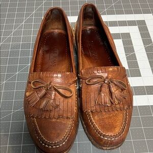 Cole Haan Men's Tan Leather Tassel Loafers sz 13M